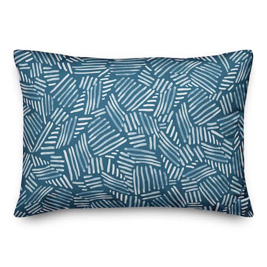 Watercolor Stripe Pattern Throw Pillow